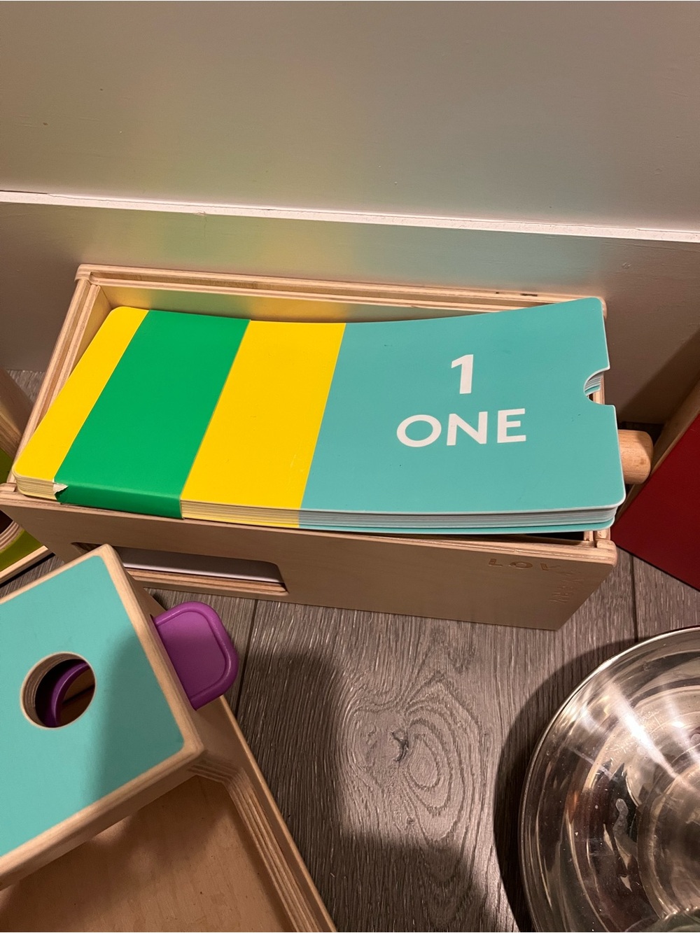 Lovevery Wooden Montessori Counting Toy Set with Colorful Number Cards Bundle - Picture 4 of 4